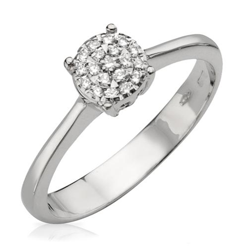 ... **R17,000**Exquisite Diamond Engagement Ring in White Gold**Size 7.5