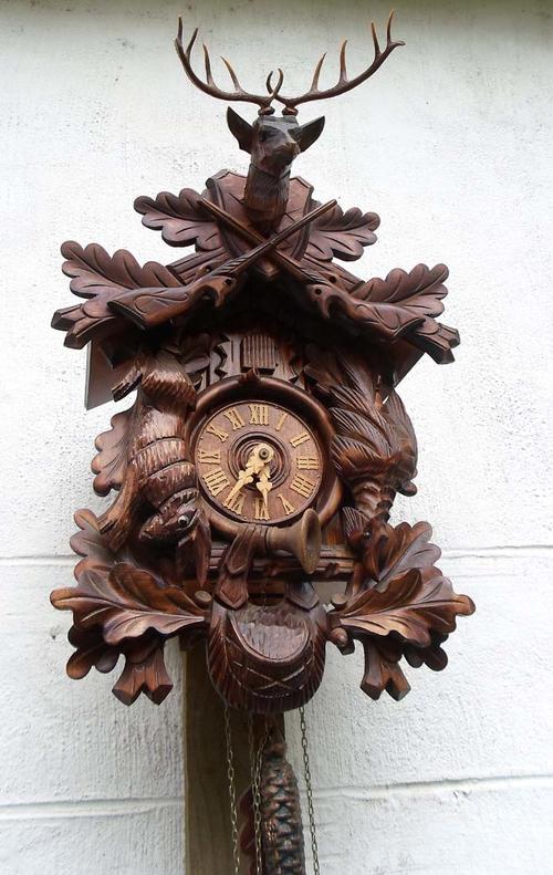 german hunting cuckoo clock